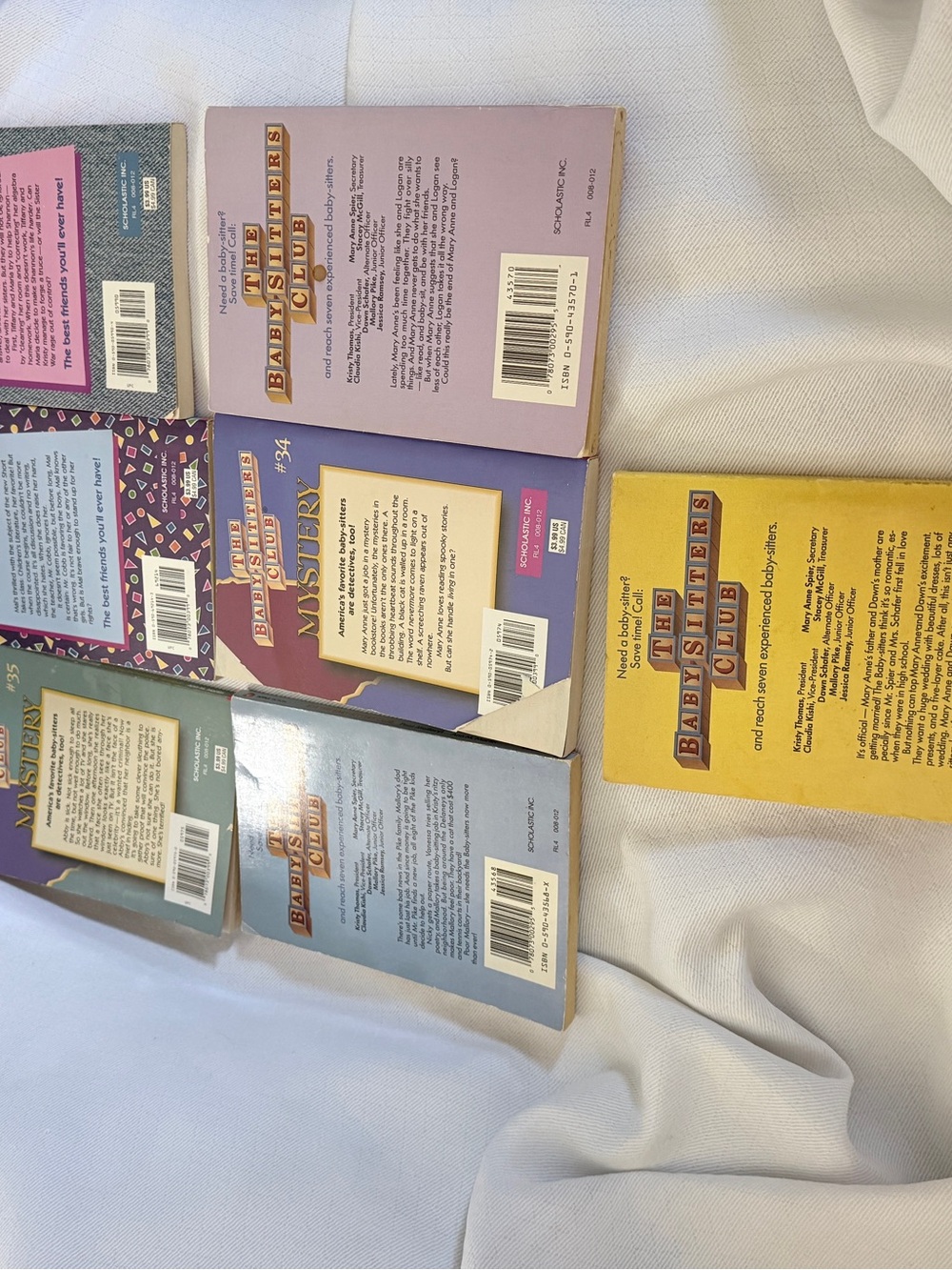 Lot of 7 Vintage The Baby-Sitters Club Books by Ann M. Martin paperbacks - Picture 10 of 10